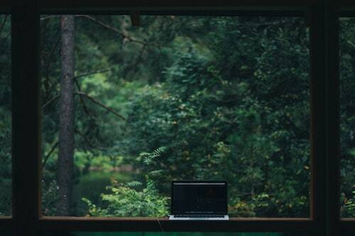 Office in the forest