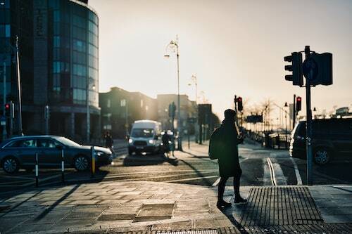 Walking on the street