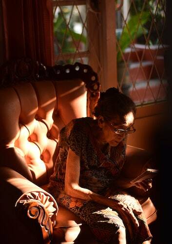 woman reading