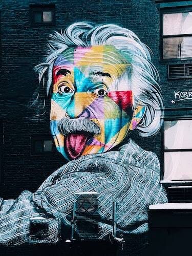 Einstein graffiti